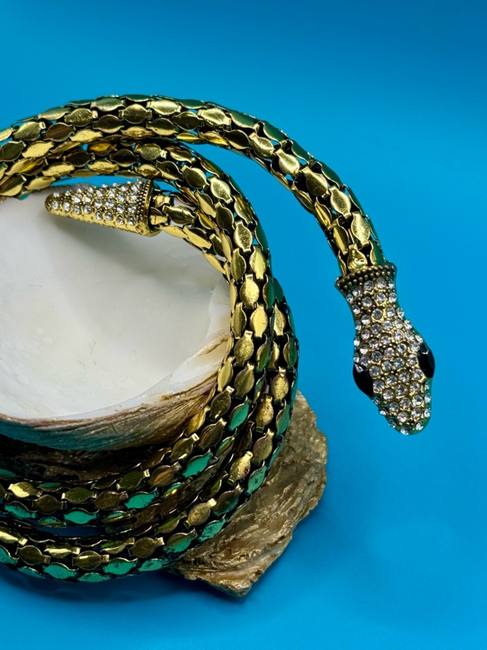 Crystal Snake Bracelet - Eternal Love